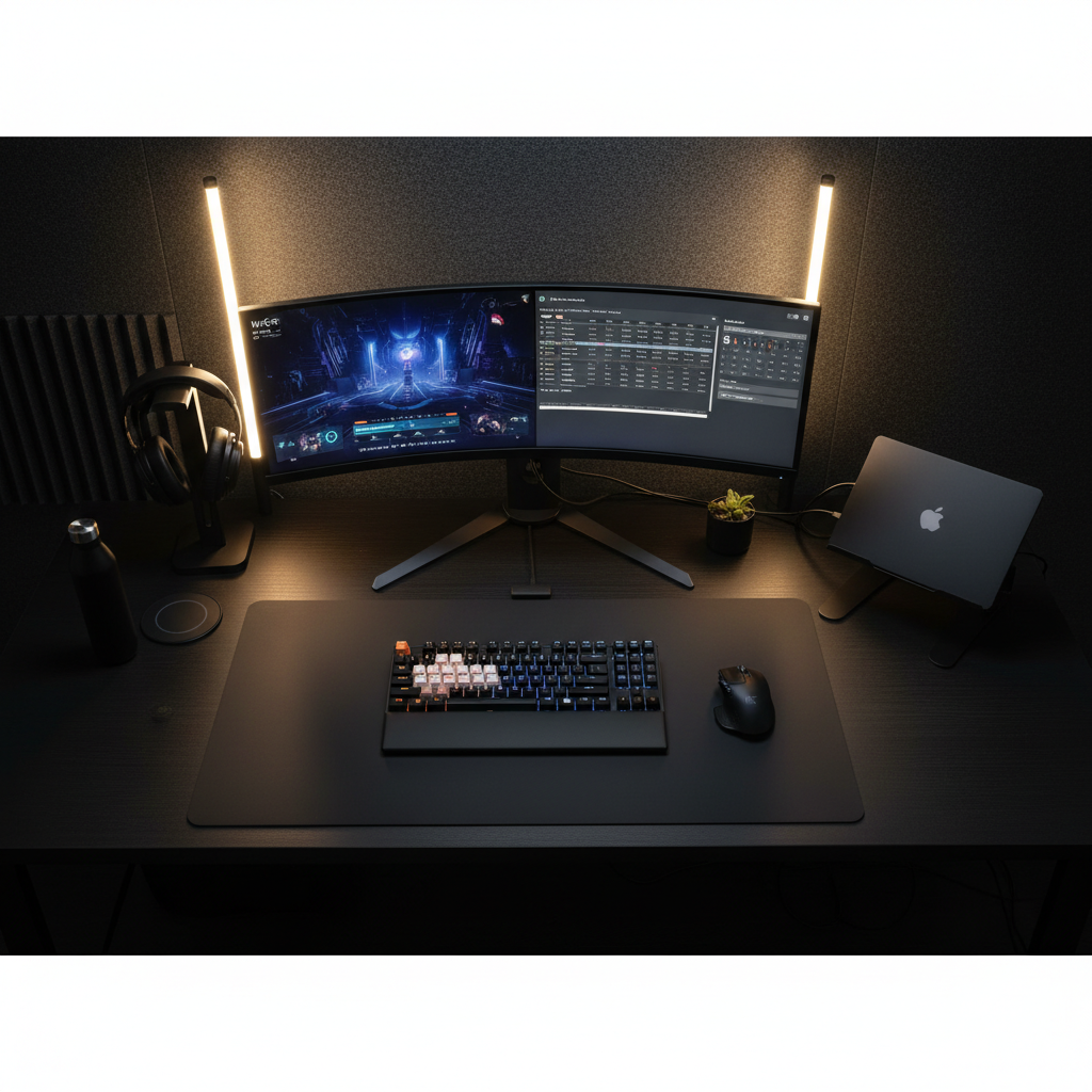Target audience: teens and college students who love gaming productivity, and TikTok room setups. Catergory focus on room transformation and setup essentials.
desired astetic: Dark minimalist, futuristic, cozy late-night vibe, clean layouts, and premium modern visuals